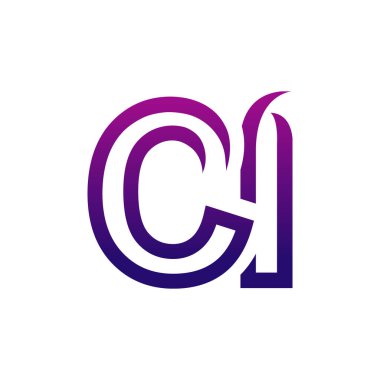 Yaratıcı CI logo simgesi tasarımı