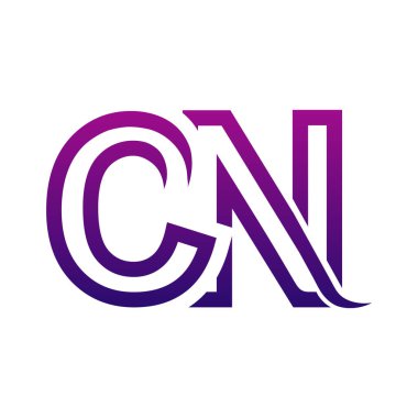 Yaratıcı CN logo tasarımı