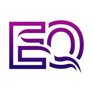 Yaratıcı EQ logo simgesi tasarımı