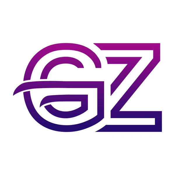 クリエイティブGzロゴアイコンデザイン — ストックベクタ