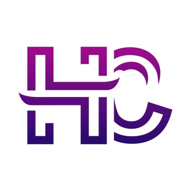 Yaratıcı HC logo simgesi tasarımı