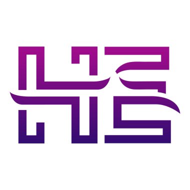 Yaratıcı HE logo simgesi tasarımı