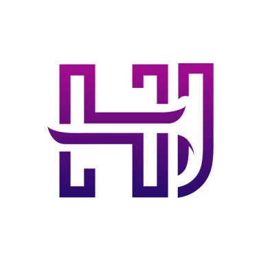 Yaratıcı HJ logo tasarımı