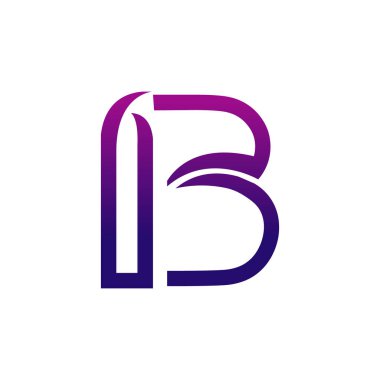 Yaratıcı IB logo simgesi tasarımı