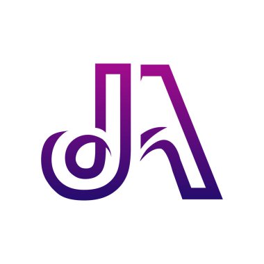 Yaratıcı JA logo tasarımı