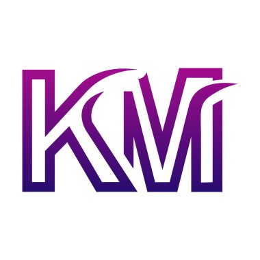 Yaratıcı KM logo tasarımı
