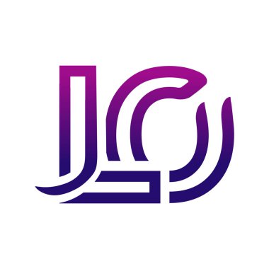 Yaratıcı LO logo simgesi tasarımı