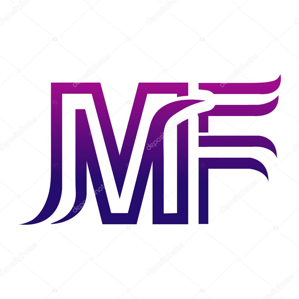 Creative MF logo icon design