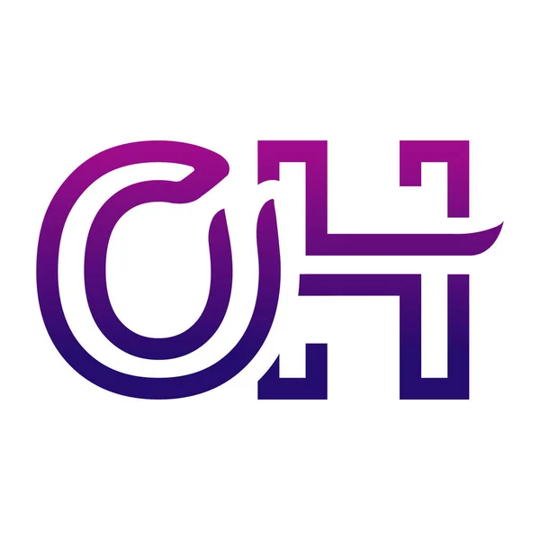 Diseño Creativo Del Icono Del Logotipo Ohi — Archivo Imágenes Vectoriales