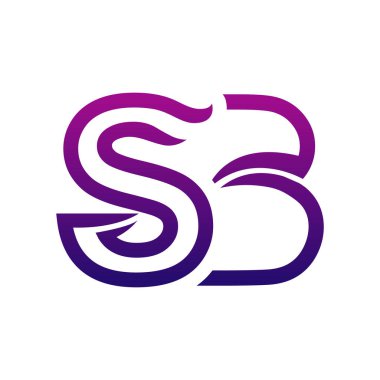 Yaratıcı SB logo simgesi tasarımı