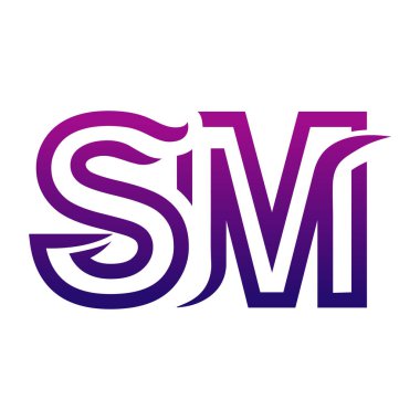 Yaratıcı SM logo tasarımı