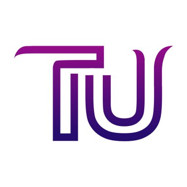 Yaratıcı TU logo simgesi tasarımı