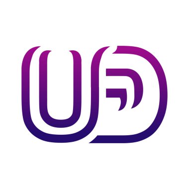 Yaratıcı UD logo tasarımı