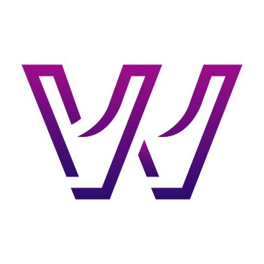 Yaratıcı VV logo tasarımı