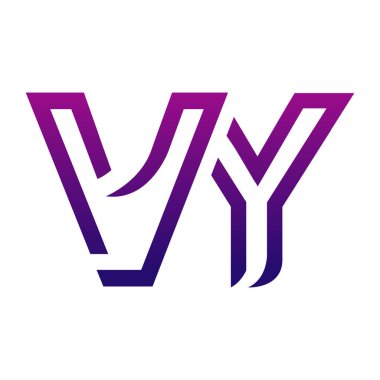 Yaratıcı VY logo tasarımı