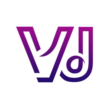 Yaratıcı VJ logo tasarımı