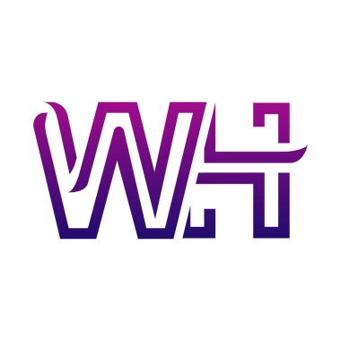 Yaratıcı WH logo simgesi tasarımı