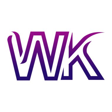 Yaratıcı WK logo tasarımı