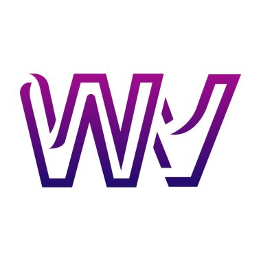 Yaratıcı WV logo tasarımı