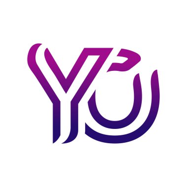 Yaratıcı YO logo simgesi tasarımı