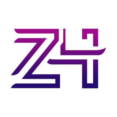 Yaratıcı ZH logo simgesi tasarımı