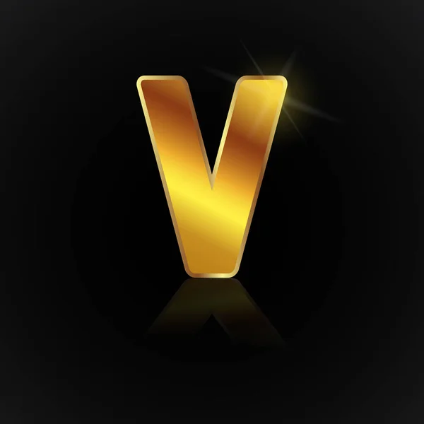 Creative Gold Logo Icon Art Illustration — Stock Vector
