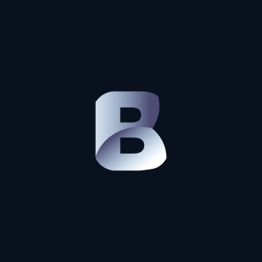 B logosu resim çiziminin yaratıcı son teknoloji ürünü