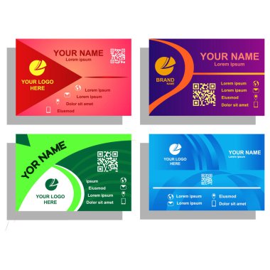 Kartvizit vektör sanatı dizayn ediyor 