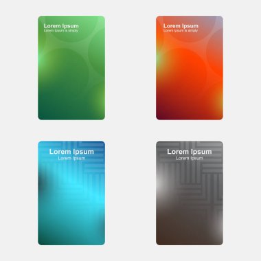 Gradyan renk palet vektör sanat tasarımı seti