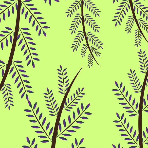 Leaf Pattern Background Vector Art Design — Stock Vector