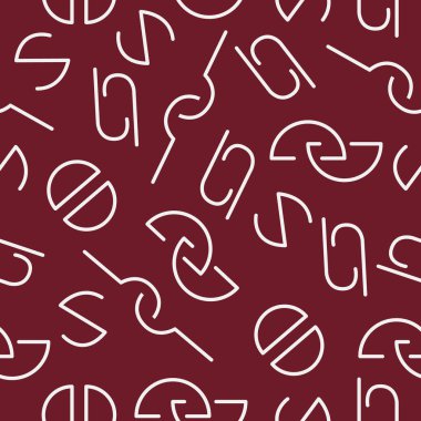 Elementler vektör sanatı ile kusursuz desen