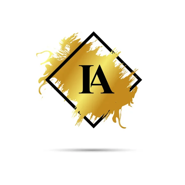 Gold Logo Symbol Vector Art Design — 图库矢量图片