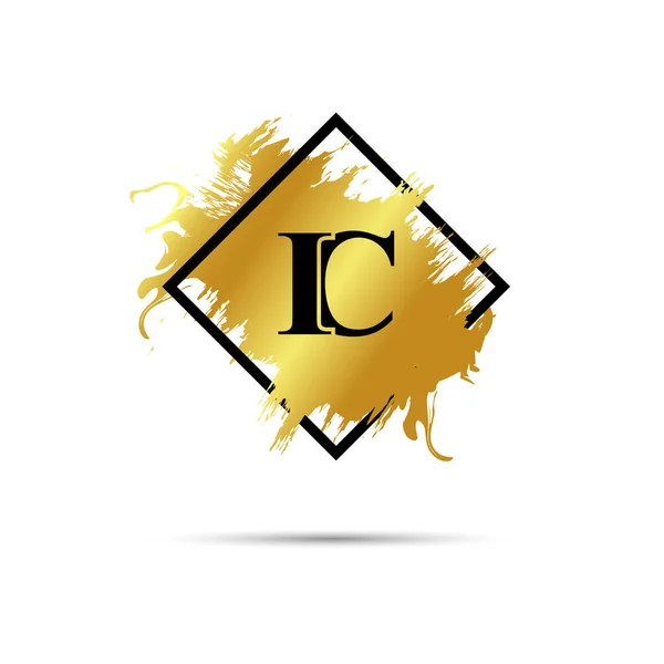 Gold Logo Symbol Vector Art Design — ストックベクタ