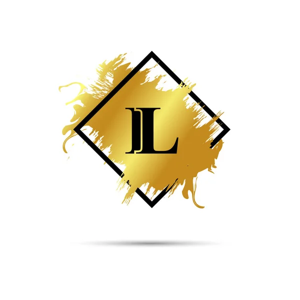 Gold Logo Symbol Vector Art Design — Vettoriale Stock