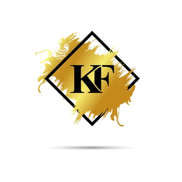 Gold Logo Symbol Vector Art Design — Stok Vektör