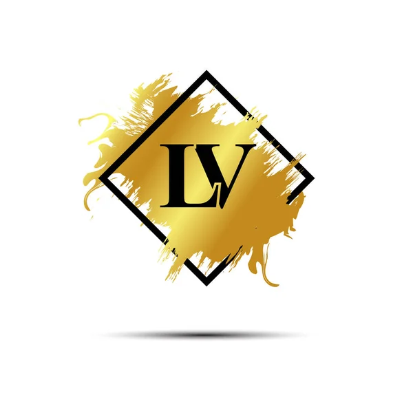 Золото Логотип Символ Векторний Дизайн Мистецтва — стоковий вектор