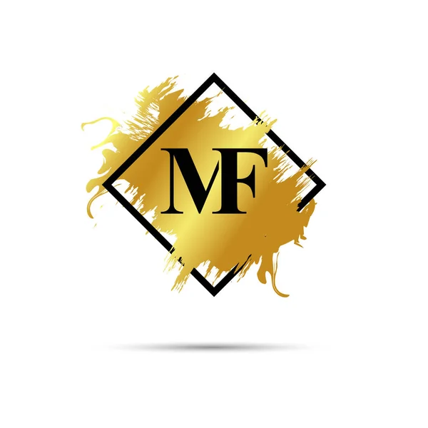 Gold Logo Symbol Vector Art Design — 图库矢量图片