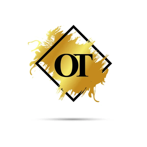 Gold Logo Symbol Vector Art Design — Wektor stockowy