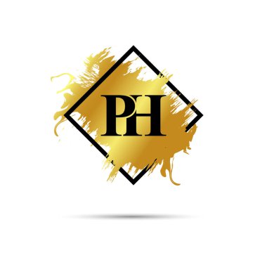Gold PH logo symbol vector art design
