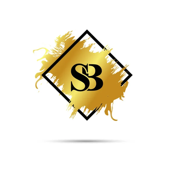 Gold Logo Vektorový Design — Stockový vektor