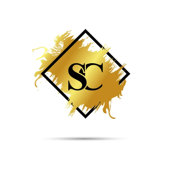 Gold Logo Symbol Vektor Umění Design — Stockový vektor