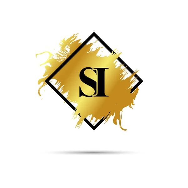 Złoto Logo Symbol Wektor Sztuka Projekt — Wektor stockowy