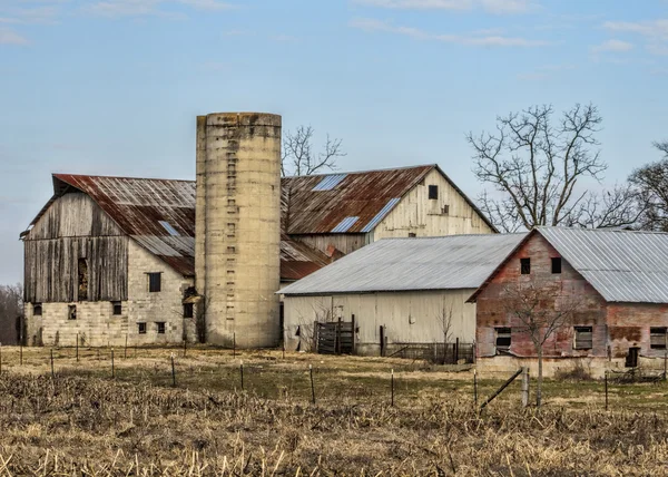 Amish Farm Fienile Edifici — Foto Stock