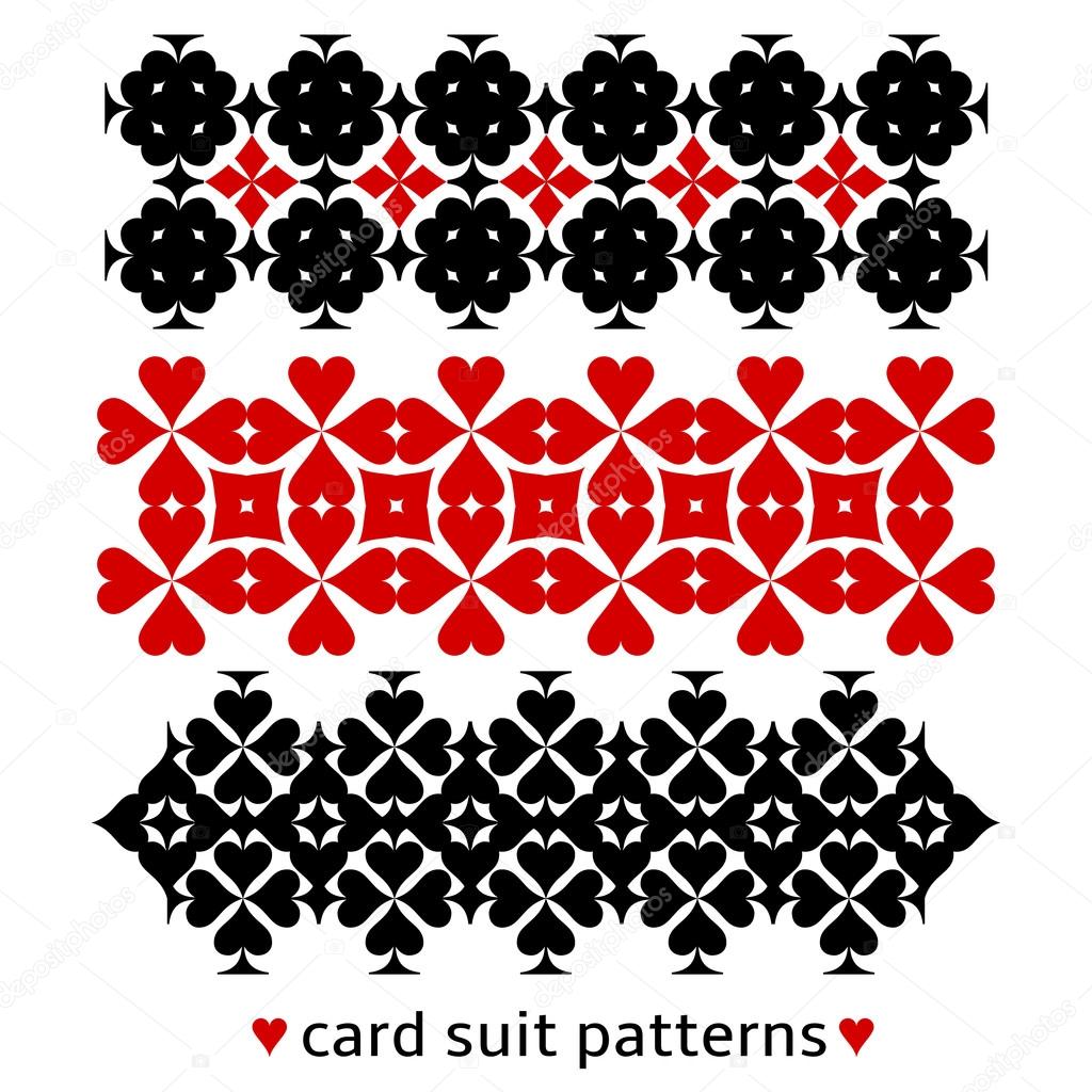 Patterns with card suits