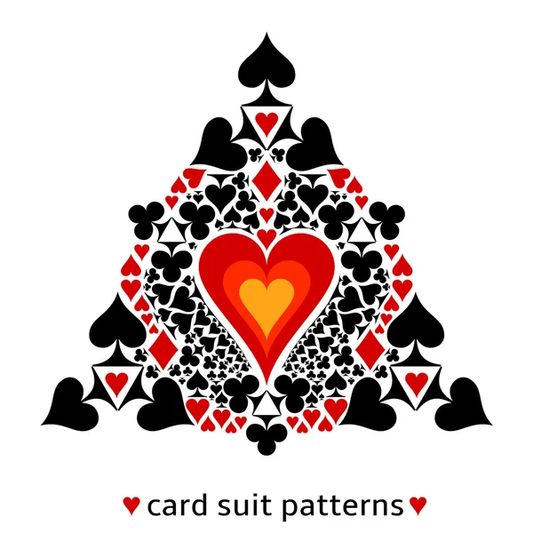 Coeur carte costume flocon de neige — Image vectorielle