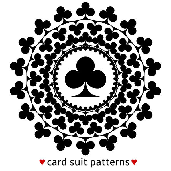 Modèle de costume de carte club — Image vectorielle