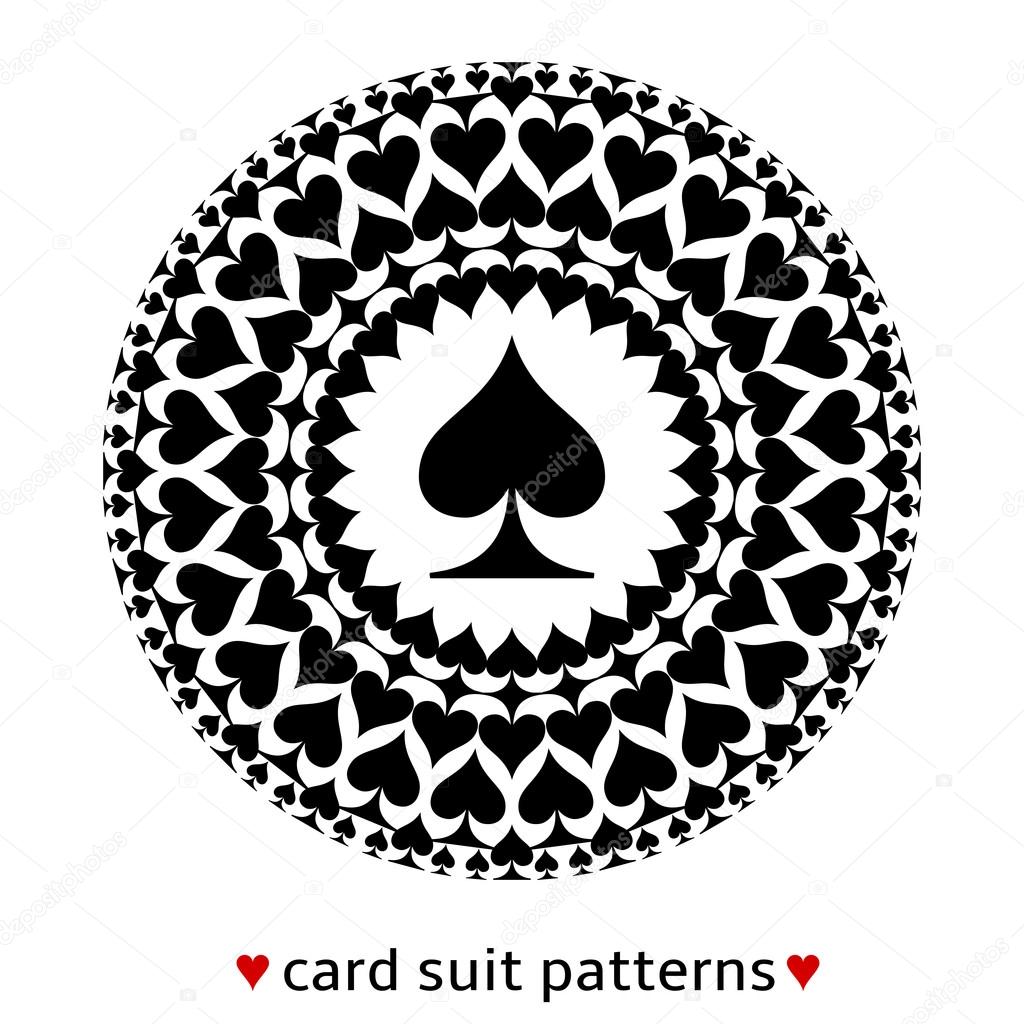 Spade card suit pattern