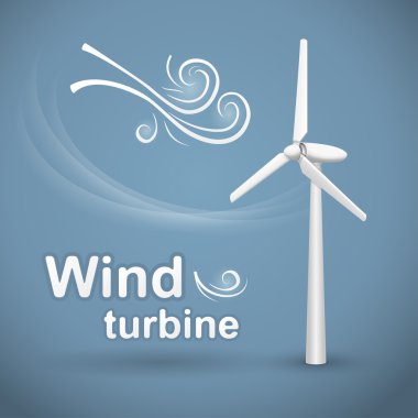 Wind turbine background clipart