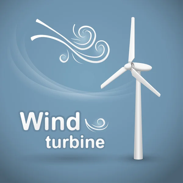 Wind turbine achtergrond — Stockvector