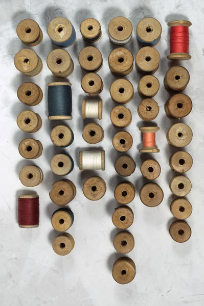 Pattern of coils of antique thread — Stock Photo, Image
